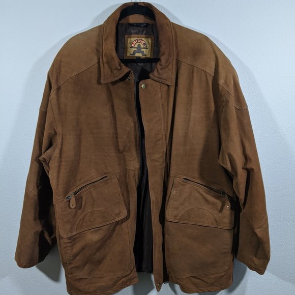 Phase 2 men's suede leather jacket Size XL Vintage - Picture 1 of 8